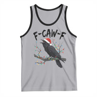 F Caw F Raven Christmas Tank Top Funny Dark Holiday Humor Spooky Season - Wonder Print Shop