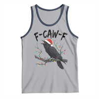 F Caw F Raven Christmas Tank Top Funny Dark Holiday Humor Spooky Season - Wonder Print Shop
