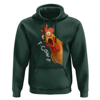 Funny F Caw F Surprise Chicken Meme Hoodie Hilarious Shocked Bird Graphic for Comedy Lovers - Wonder Print Shop