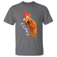 Funny F Caw F Surprise Chicken Meme T Shirt Hilarious Shocked Bird Graphic for Comedy Lovers - Wonder Print Shop