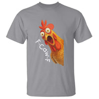 Funny F Caw F Surprise Chicken Meme T Shirt Hilarious Shocked Bird Graphic for Comedy Lovers - Wonder Print Shop