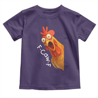 Funny F Caw F Surprise Chicken Meme Toddler T Shirt Hilarious Shocked Bird Graphic for Comedy Lovers - Wonder Print Shop