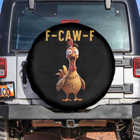 F Caw F Classic Chicken Scream Spare Tire Cover Poultry Joke Farm Life Humor - Wonder Print Shop