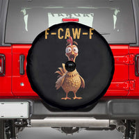 F Caw F Classic Chicken Scream Spare Tire Cover Poultry Joke Farm Life Humor - Wonder Print Shop