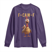 F Caw F Classic Chicken Scream Long Sleeve Shirt Poultry Joke Farm Life Humor - Wonder Print Shop