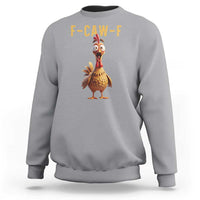 F Caw F Classic Chicken Scream Sweatshirt Poultry Joke Farm Life Humor - Wonder Print Shop