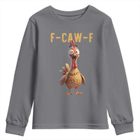 F Caw F Classic Chicken Scream Youth Sweatshirt Poultry Joke Farm Life Humor - Wonder Print Shop