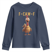 F Caw F Classic Chicken Scream Youth Sweatshirt Poultry Joke Farm Life Humor - Wonder Print Shop