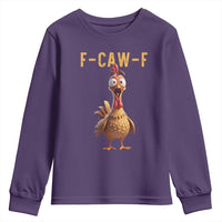 F Caw F Classic Chicken Scream Youth Sweatshirt Poultry Joke Farm Life Humor - Wonder Print Shop