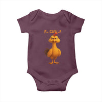 Funny F Caw F Fed Up Chicken Meme Baby Onesie Sarcastic Bird Humor Mood Swing - Wonder Print Shop