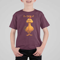 Funny F Caw F Fed Up Chicken Meme T Shirt For Kid Sarcastic Bird Humor Mood Swing - Wonder Print Shop