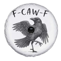 F Caw F Raven Graphic Spare Tire Cover Funny Sarcastic Bird with Attitude - Wonder Print Shop