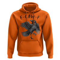 F Caw F Raven Graphic Hoodie Funny Sarcastic Bird with Attitude - Wonder Print Shop
