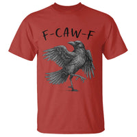 F Caw F Raven Graphic T Shirt Funny Sarcastic Bird with Attitude - Wonder Print Shop
