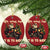 Biker Santa Claus Christmas Ornament Oh What Fun It Is To Ride Motorcycle Xmas Tree - Wonder Print Shop
