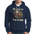 Santa Claus Biker Hoodie Oh What Fun It Is To Ride Motorcycle Christmas - Wonder Print Shop