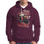 Santa Claus Biker Hoodie Oh What Fun It Is To Ride Motorcycle Christmas - Wonder Print Shop