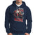 Santa Claus Biker Hoodie Oh What Fun It Is To Ride Motorcycle Christmas - Wonder Print Shop