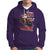 Santa Claus Biker Hoodie Oh What Fun It Is To Ride Motorcycle Christmas - Wonder Print Shop