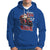 Santa Claus Biker Hoodie Oh What Fun It Is To Ride Motorcycle Christmas - Wonder Print Shop