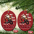 Biker Santa Claus Christmas Ornament Ho Ho Ho Let's Ride Xmas - Wonder Print Shop