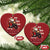 Biker Santa Claus Christmas Ornament Ho Ho Ho Let's Ride Xmas - Wonder Print Shop