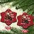 Biker Santa Claus Christmas Ornament Ho Ho Ho Let's Ride Xmas - Wonder Print Shop