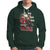 Santa Claus Biker Hoodie Ho Ho Ho Let's Ride Christmas - Wonder Print Shop