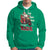 Santa Claus Biker Hoodie Ho Ho Ho Let's Ride Christmas - Wonder Print Shop