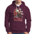 Santa Claus Biker Hoodie Ho Ho Ho Let's Ride Christmas - Wonder Print Shop