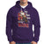 Santa Claus Biker Hoodie Ho Ho Ho Let's Ride Christmas - Wonder Print Shop