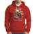Santa Claus Biker Hoodie Ho Ho Ho Let's Ride Christmas - Wonder Print Shop