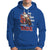 Santa Claus Biker Hoodie Ho Ho Ho Let's Ride Christmas - Wonder Print Shop