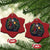 Biker Santa Claus Christmas Ornament Riding Motorcycle Christmas - Wonder Print Shop