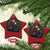 Biker Santa Claus Christmas Ornament Riding Motorcycle Christmas - Wonder Print Shop