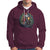 Santa Claus Biker Hoodie Riding Motorcycle Christmas - Wonder Print Shop