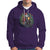Santa Claus Biker Hoodie Riding Motorcycle Christmas - Wonder Print Shop