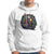 Santa Claus Biker Hoodie Riding Motorcycle Christmas - Wonder Print Shop