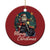 Biker Santa Claus Christmas Ornament Merry Xmas Riding Motorcycle - Wonder Print Shop