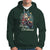Santa Claus Biker Hoodie Merry Christmas Riding Motorcycle - Wonder Print Shop