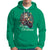 Santa Claus Biker Hoodie Merry Christmas Riding Motorcycle - Wonder Print Shop