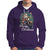 Santa Claus Biker Hoodie Merry Christmas Riding Motorcycle - Wonder Print Shop