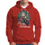 Santa Claus Biker Hoodie Merry Christmas Riding Motorcycle - Wonder Print Shop