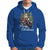 Santa Claus Biker Hoodie Merry Christmas Riding Motorcycle - Wonder Print Shop