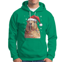 Capybara Christmas Hoodie Funny Santa Capy Meme Xmas Vibe - Wonder Print Shop