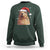 Capybara Christmas Sweatshirt Funny Santa Capy Meme Xmas Vibe - Wonder Print Shop