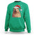Capybara Christmas Sweatshirt Funny Santa Capy Meme Xmas Vibe - Wonder Print Shop