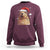 Capybara Christmas Sweatshirt Funny Santa Capy Meme Xmas Vibe - Wonder Print Shop