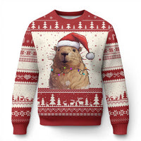 Capybara Christmas Ugly Christmas Sweater Funny Santa Capy Meme Xmas Vibe - Wonder Print Shop