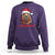 Capy Christmas Sweatshirt Funny Capybara Santa Meme - Wonder Print Shop